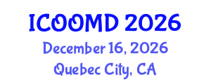 International Conference on Osteoporosis, Osteoarthritis and Musculoskeletal Diseases (ICOOMD) December 16, 2026 - Quebec City, Canada