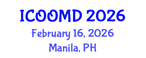 International Conference on Osteoporosis, Osteoarthritis and Musculoskeletal Diseases (ICOOMD) February 16, 2026 - Manila, Philippines International Conference on Osteoporosis, Osteoarthritis and Musculoskeletal Diseases (ICOOMD) February 16, 2026 - Manila, Philippines