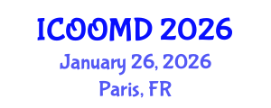 International Conference on Osteoporosis, Osteoarthritis and Musculoskeletal Diseases (ICOOMD) January 26, 2026 - Paris, France International Conference on Osteoporosis, Osteoarthritis and Musculoskeletal Diseases (ICOOMD) January 26, 2026 - Paris, France