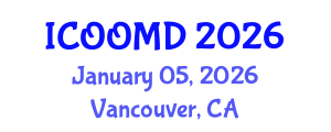 International Conference on Osteoporosis, Osteoarthritis and Musculoskeletal Diseases (ICOOMD) January 05, 2026 - Vancouver, Canada International Conference on Osteoporosis, Osteoarthritis and Musculoskeletal Diseases (ICOOMD) January 05, 2026 - Vancouver, Canada