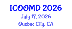 International Conference on Osteoporosis, Osteoarthritis and Musculoskeletal Diseases (ICOOMD) July 17, 2026 - Quebec City, Canada