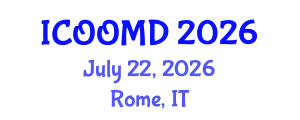 International Conference on Osteoporosis, Osteoarthritis and Musculoskeletal Diseases (ICOOMD) July 22, 2026 - Rome, Italy International Conference on Osteoporosis, Osteoarthritis and Musculoskeletal Diseases (ICOOMD) July 22, 2026 - Rome, Italy