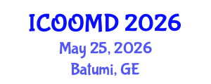 International Conference on Osteoporosis, Osteoarthritis and Musculoskeletal Diseases (ICOOMD) May 25, 2026 - Batumi, Georgia International Conference on Osteoporosis, Osteoarthritis and Musculoskeletal Diseases (ICOOMD) May 25, 2026 - Batumi, Georgia