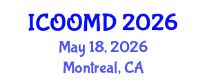 International Conference on Osteoporosis, Osteoarthritis and Musculoskeletal Diseases (ICOOMD) May 18, 2026 - Montreal, Canada International Conference on Osteoporosis, Osteoarthritis and Musculoskeletal Diseases (ICOOMD) May 18, 2026 - Montreal, Canada