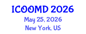 International Conference on Osteoporosis, Osteoarthritis and Musculoskeletal Diseases (ICOOMD) May 25, 2026 - New York, United States International Conference on Osteoporosis, Osteoarthritis and Musculoskeletal Diseases (ICOOMD) May 25, 2026 - New York, United States