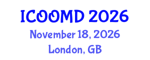 International Conference on Osteoporosis, Osteoarthritis and Musculoskeletal Diseases (ICOOMD) November 18, 2026 - London, United Kingdom International Conference on Osteoporosis, Osteoarthritis and Musculoskeletal Diseases (ICOOMD) November 18, 2026 - London, United Kingdom