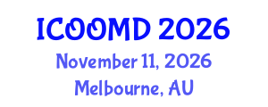 International Conference on Osteoporosis, Osteoarthritis and Musculoskeletal Diseases (ICOOMD) November 11, 2026 - Melbourne, Australia International Conference on Osteoporosis, Osteoarthritis and Musculoskeletal Diseases (ICOOMD) November 11, 2026 - Melbourne, Australia