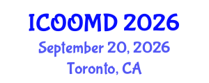 International Conference on Osteoporosis, Osteoarthritis and Musculoskeletal Diseases (ICOOMD) September 20, 2026 - Toronto, Canada International Conference on Osteoporosis, Osteoarthritis and Musculoskeletal Diseases (ICOOMD) September 20, 2026 - Toronto, Canada