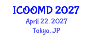 International Conference on Osteoporosis, Osteoarthritis and Musculoskeletal Diseases (ICOOMD) April 22, 2027 - Tokyo, Japan International Conference on Osteoporosis, Osteoarthritis and Musculoskeletal Diseases (ICOOMD) April 22, 2027 - Tokyo, Japan