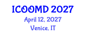 International Conference on Osteoporosis, Osteoarthritis and Musculoskeletal Diseases (ICOOMD) April 12, 2027 - Venice, Italy International Conference on Osteoporosis, Osteoarthritis and Musculoskeletal Diseases (ICOOMD) April 12, 2027 - Venice, Italy