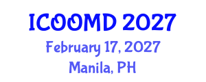 International Conference on Osteoporosis, Osteoarthritis and Musculoskeletal Diseases (ICOOMD) February 17, 2027 - Manila, Philippines International Conference on Osteoporosis, Osteoarthritis and Musculoskeletal Diseases (ICOOMD) February 17, 2027 - Manila, Philippines