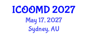International Conference on Osteoporosis, Osteoarthritis and Musculoskeletal Diseases (ICOOMD) May 17, 2027 - Sydney, Australia International Conference on Osteoporosis, Osteoarthritis and Musculoskeletal Diseases (ICOOMD) May 17, 2027 - Sydney, Australia