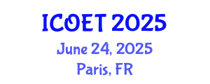 International Conference on Ottoman Empire and Turkey (ICOET) June 24, 2025 - Paris, France