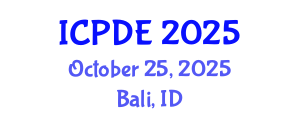 International Conference on Paediatric Dentistry and Endodontics (ICPDE) October 25, 2025 - Bali, Indonesia