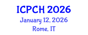 International Conference on Paediatrics and Child Health (ICPCH) January 12, 2026 - Rome, Italy International Conference on Paediatrics and Child Health (ICPCH) January 12, 2026 - Rome, Italy
