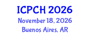 International Conference on Paediatrics and Child Health (ICPCH) November 18, 2026 - Buenos Aires, Argentina International Conference on Paediatrics and Child Health (ICPCH) November 18, 2026 - Buenos Aires, Argentina