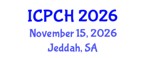 International Conference on Paediatrics and Child Health (ICPCH) November 15, 2026 - Jeddah, Saudi Arabia International Conference on Paediatrics and Child Health (ICPCH) November 15, 2026 - Jeddah, Saudi Arabia