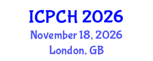 International Conference on Paediatrics and Child Health (ICPCH) November 18, 2026 - London, United Kingdom International Conference on Paediatrics and Child Health (ICPCH) November 18, 2026 - London, United Kingdom