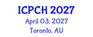 International Conference on Paediatrics and Child Health (ICPCH) April 03, 2027 - Toronto, Australia International Conference on Paediatrics and Child Health (ICPCH) April 03, 2027 - Toronto, Australia
