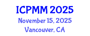 International Conference on Pain Medicine and Management (ICPMM) November 15, 2025 - Vancouver, Canada