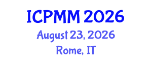 International Conference on Pain Medicine and Management (ICPMM) August 23, 2026 - Rome, Italy International Conference on Pain Medicine and Management (ICPMM) August 23, 2026 - Rome, Italy