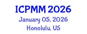 International Conference on Pain Medicine and Management (ICPMM) January 05, 2026 - Honolulu, United States International Conference on Pain Medicine and Management (ICPMM) January 05, 2026 - Honolulu, United States