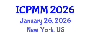 International Conference on Pain Medicine and Management (ICPMM) January 26, 2026 - New York, United States International Conference on Pain Medicine and Management (ICPMM) January 26, 2026 - New York, United States