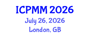 International Conference on Pain Medicine and Management (ICPMM) July 26, 2026 - London, United Kingdom International Conference on Pain Medicine and Management (ICPMM) July 26, 2026 - London, United Kingdom