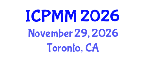 International Conference on Pain Medicine and Management (ICPMM) November 29, 2026 - Toronto, Canada International Conference on Pain Medicine and Management (ICPMM) November 29, 2026 - Toronto, Canada