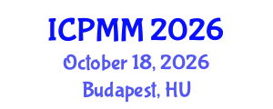 International Conference on Pain Medicine and Management (ICPMM) October 18, 2026 - Budapest, Hungary International Conference on Pain Medicine and Management (ICPMM) October 18, 2026 - Budapest, Hungary