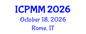 International Conference on Pain Medicine and Management (ICPMM) October 18, 2026 - Rome, Italy International Conference on Pain Medicine and Management (ICPMM) October 18, 2026 - Rome, Italy