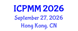 International Conference on Pain Medicine and Management (ICPMM) September 27, 2026 - Hong Kong, China International Conference on Pain Medicine and Management (ICPMM) September 27, 2026 - Hong Kong, China