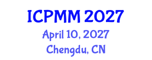 International Conference on Pain Medicine and Management (ICPMM) April 10, 2027 - Chengdu, China International Conference on Pain Medicine and Management (ICPMM) April 10, 2027 - Chengdu, China
