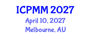 International Conference on Pain Medicine and Management (ICPMM) April 10, 2027 - Melbourne, Australia International Conference on Pain Medicine and Management (ICPMM) April 10, 2027 - Melbourne, Australia
