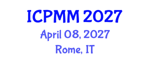 International Conference on Pain Medicine and Management (ICPMM) April 08, 2027 - Rome, Italy International Conference on Pain Medicine and Management (ICPMM) April 08, 2027 - Rome, Italy