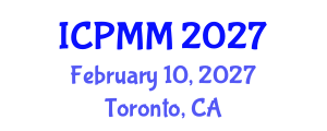 International Conference on Pain Medicine and Management (ICPMM) February 10, 2027 - Toronto, Canada International Conference on Pain Medicine and Management (ICPMM) February 10, 2027 - Toronto, Canada
