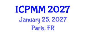 International Conference on Pain Medicine and Management (ICPMM) January 25, 2027 - Paris, France International Conference on Pain Medicine and Management (ICPMM) January 25, 2027 - Paris, France