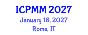 International Conference on Pain Medicine and Management (ICPMM) January 18, 2027 - Rome, Italy International Conference on Pain Medicine and Management (ICPMM) January 18, 2027 - Rome, Italy