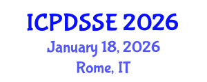 International Conference on Parallel, Distributed Systems and Software Engineering (ICPDSSE) January 18, 2026 - Rome, Italy