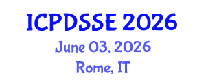 International Conference on Parallel, Distributed Systems and Software Engineering (ICPDSSE) June 03, 2026 - Rome, Italy