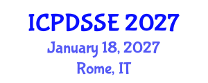 International Conference on Parallel, Distributed Systems and Software Engineering (ICPDSSE) January 18, 2027 - Rome, Italy International Conference on Parallel, Distributed Systems and Software Engineering (ICPDSSE) January 18, 2027 - Rome, Italy