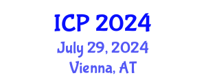 International Conference on Pathology (ICP) July 29, 2024 - Vienna, Austria