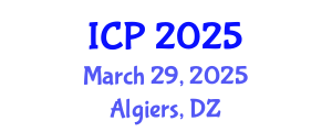 International Conference on Pathology (ICP) March 29, 2025 - Algiers, Algeria