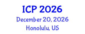 International Conference on Pathology (ICP) December 20, 2026 - Honolulu, United States International Conference on Pathology (ICP) December 20, 2026 - Honolulu, United States
