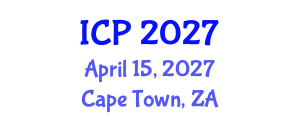 International Conference on Pathology (ICP) April 15, 2027 - Cape Town, South Africa International Conference on Pathology (ICP) April 15, 2027 - Cape Town, South Africa