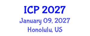 International Conference on Pathology (ICP) January 09, 2027 - Honolulu, United States International Conference on Pathology (ICP) January 09, 2027 - Honolulu, United States