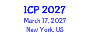 International Conference on Pathology (ICP) March 17, 2027 - New York, United States International Conference on Pathology (ICP) March 17, 2027 - New York, United States