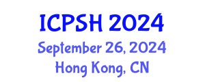 International Conference on Patient Safety in Healthcare (ICPSH) September 26, 2024 - Hong Kong, China