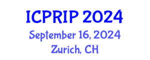 International Conference on Pattern Recognition and Image Processing (ICPRIP) September 16, 2024 - Zurich, Switzerland
