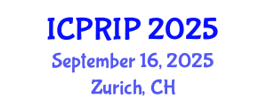 International Conference on Pattern Recognition and Image Processing (ICPRIP) September 16, 2025 - Zurich, Switzerland